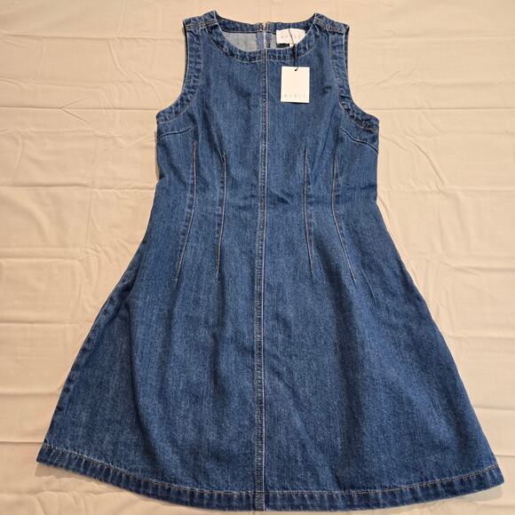 Mable Miriam Denim Mini Dress Size S Casual 90s inspired - Picture 1 of 12